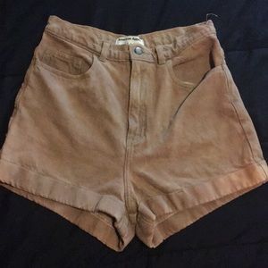 American apparel high waisted shorts